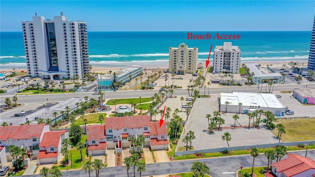 200 Florida Shores Blvd, Daytona Beach, FL 32118 - aerial view featuring a view of the beach and a water view