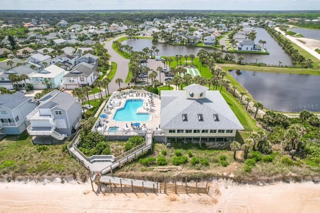 5 Nantucket Dr, Palm Coast, FL 32137 - birds eye view of property with a water view and a residential view