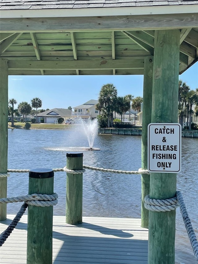 5 Nantucket Dr, Palm Coast, FL 32137 - dock area featuring a water view