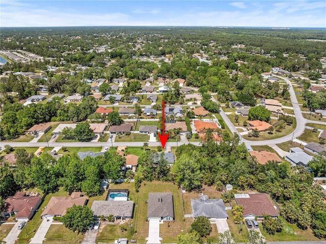 bird's eye view featuring a residential view