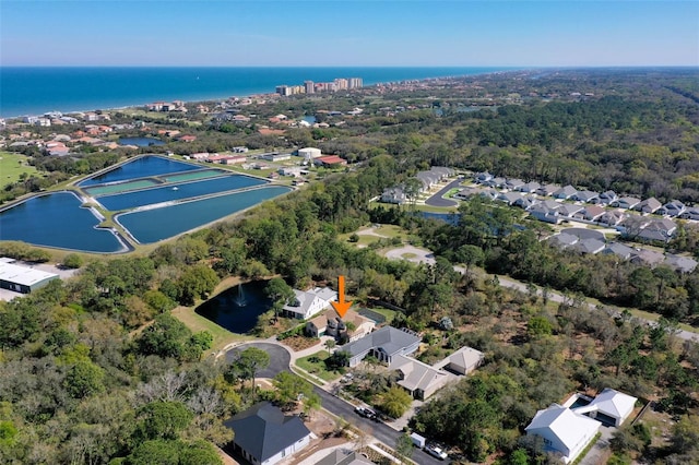 28 Cinnamon Grove Ln, Palm Coast, FL 32137 - bird's eye view with a water view and a residential view