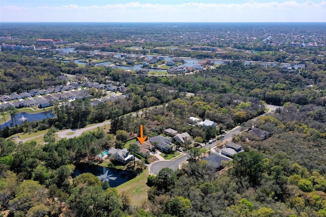 28 Cinnamon Grove Ln, Palm Coast, FL 32137 - drone / aerial view featuring a water view and a residential view