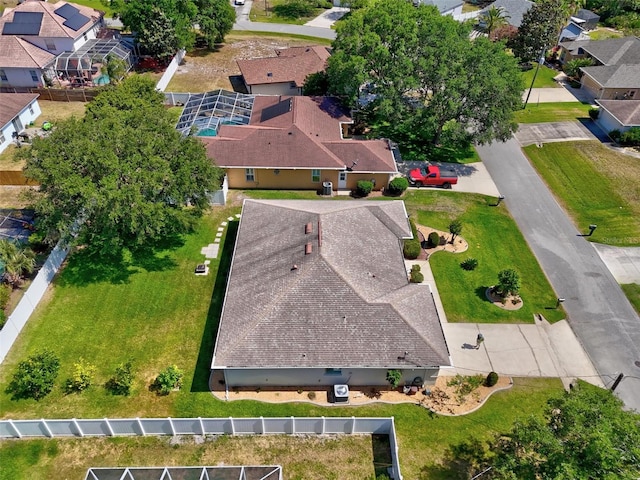 drone / aerial view featuring a residential view