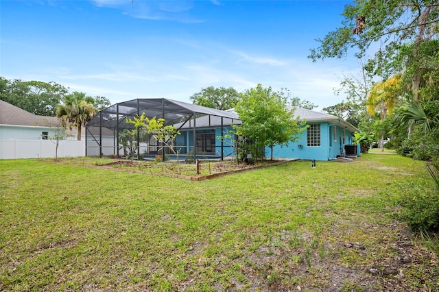 1501 Lambert Ave, Flagler Beach, FL 32136 - back of property with a lanai