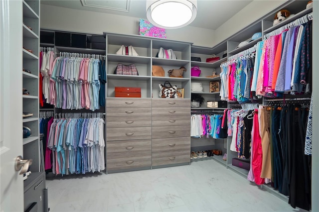 628 Mahogany Run, Palm Coast, FL 32137 - spacious closet featuring marble finish floor