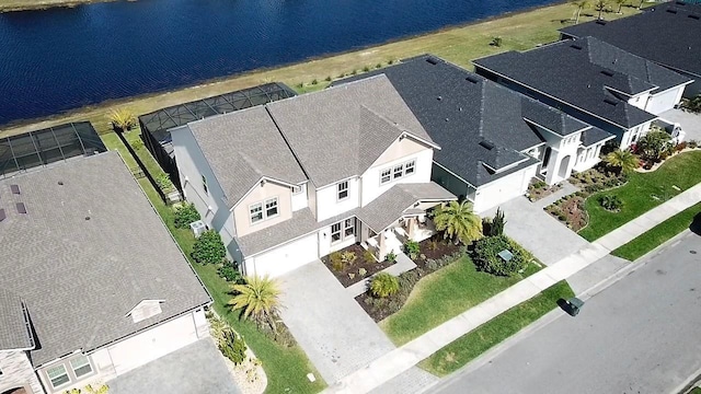 382 Aquamarine Way, Daytona Beach, FL 32124 - bird's eye view with a water view and a residential view