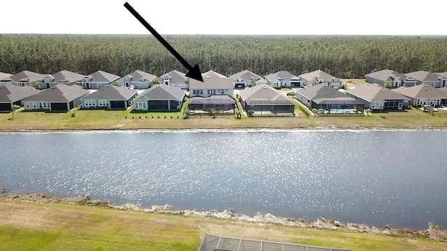 382 Aquamarine Way, Daytona Beach, FL 32124 - drone / aerial view with a residential view and a water view