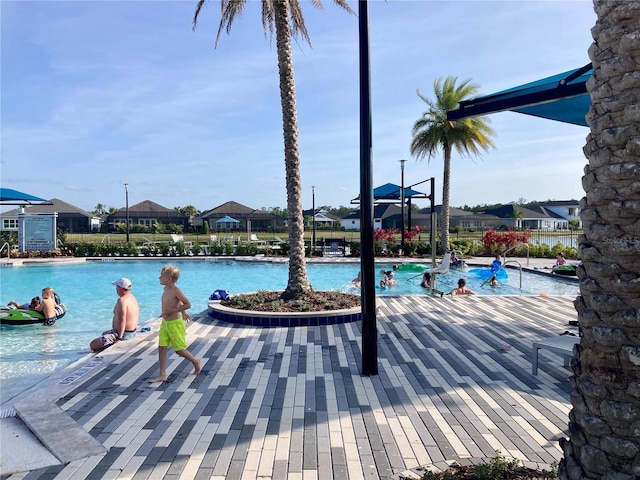 382 Aquamarine Way, Daytona Beach, FL 32124 - community pool featuring a residential view