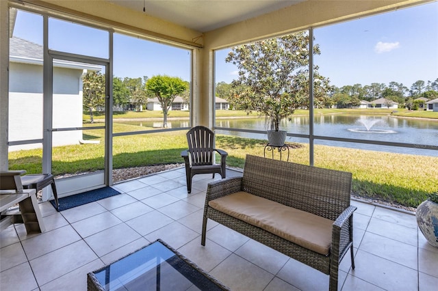125 Raintree Cir, Palm Coast, FL 32164 - sunroom / solarium with a water view