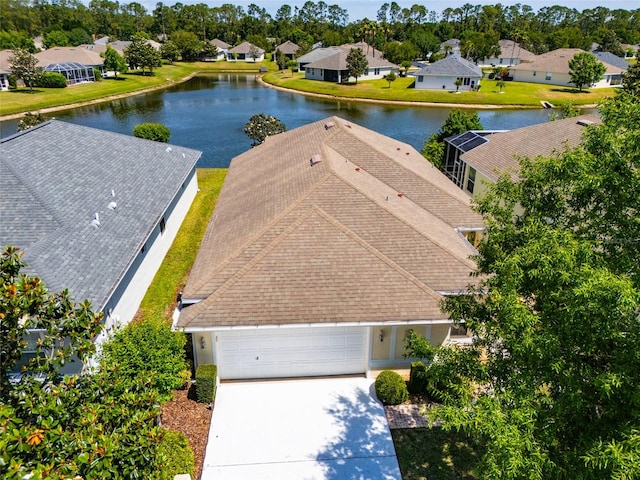 125 Raintree Cir, Palm Coast, FL 32164 - bird's eye view featuring a water view and a residential view