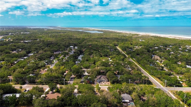 689 16th St, Saint Augustine, FL 32080 - drone / aerial view of waterfront with a beach