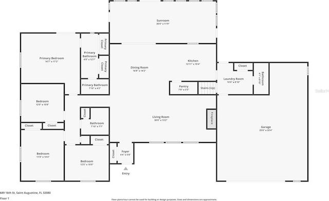 689 16th St, Saint Augustine, FL 32080 - property floor plan