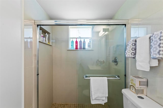 13 Belleaire Dr, Palm Coast, FL 32137 - bathroom featuring toilet and a shower stall