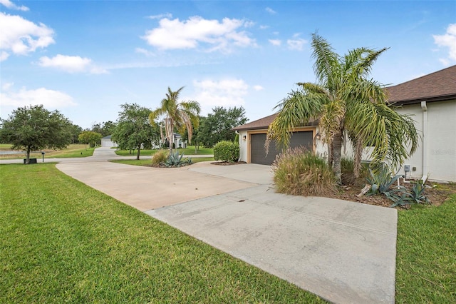 exterior space featuring concrete driveway