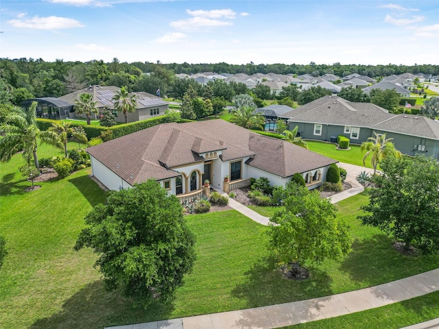 bird's eye view with a residential view