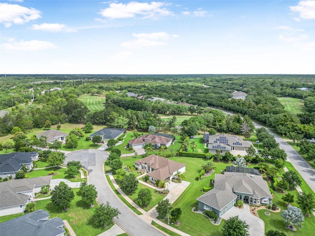 bird's eye view with a residential view