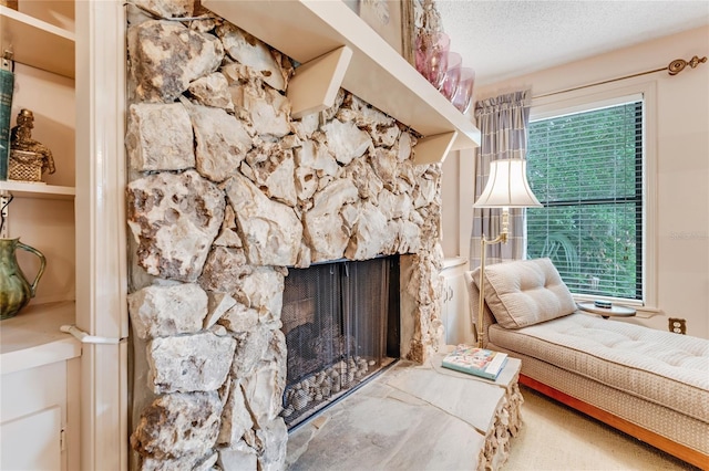 15 Morning Dew Trl, Ormond Beach, FL 32174 - living room with a stone fireplace