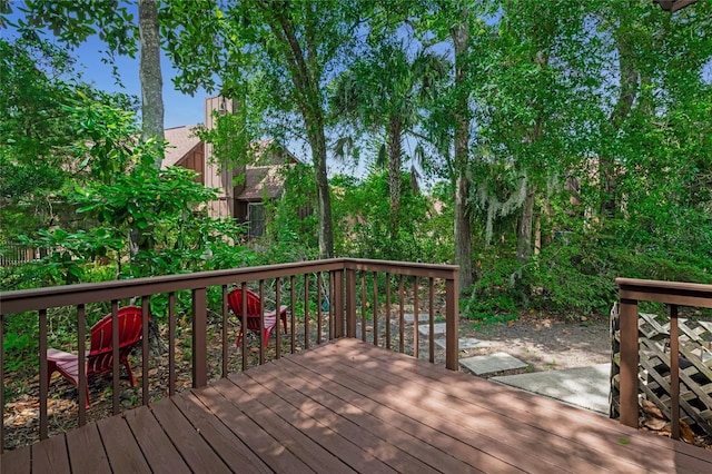 15 Morning Dew Trl, Ormond Beach, FL 32174 - view of wooden deck