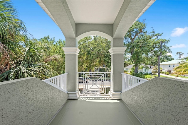 view of balcony