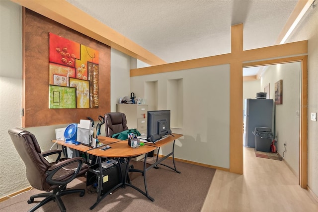 101 Palm Harbor Pkwy Unit A303, Palm Coast, FL 32137 - home office with a textured ceiling