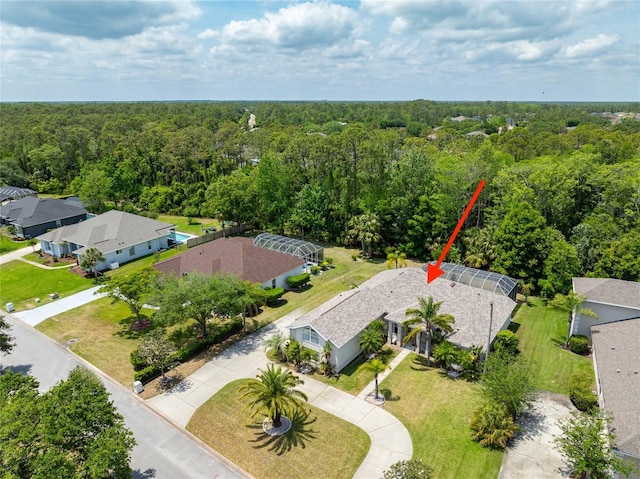 69 Coquina Ridge Way, Ormond Beach, FL 32174 - aerial view featuring a view of trees