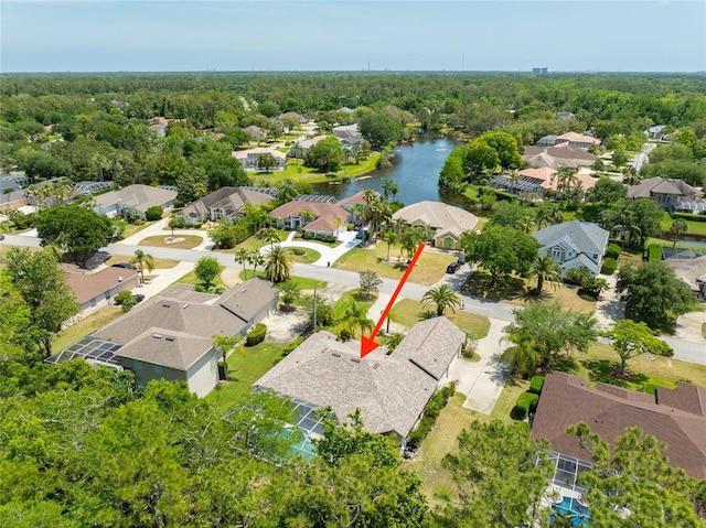 69 Coquina Ridge Way, Ormond Beach, FL 32174 - bird's eye view with a water view and a residential view