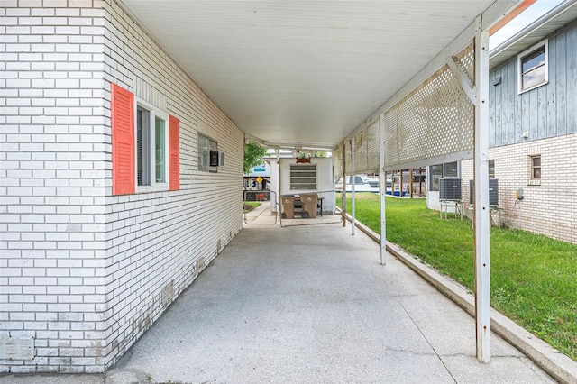 view of patio / terrace with central AC