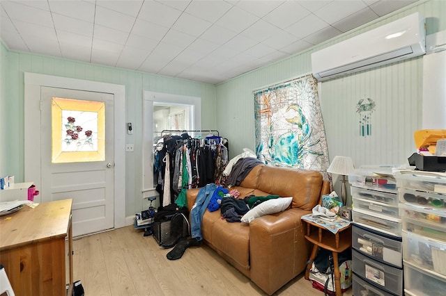 storage room with a wall unit AC