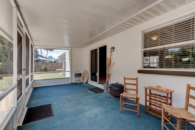 view of sunroom / solarium