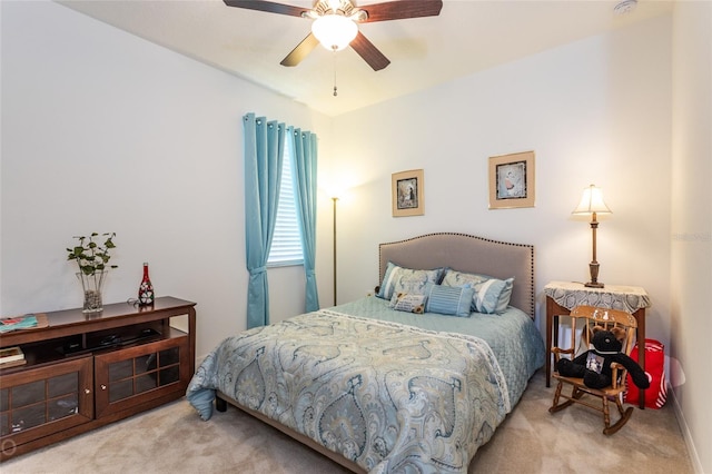 35 Park Place Cir, Palm Coast, FL 32164 - carpeted bedroom featuring ceiling fan