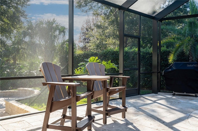 view of sunroom / solarium