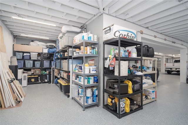 view of storage room