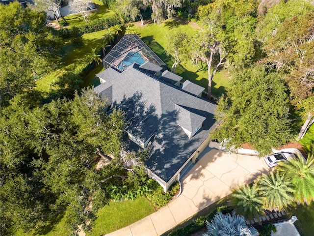 view from above of property
