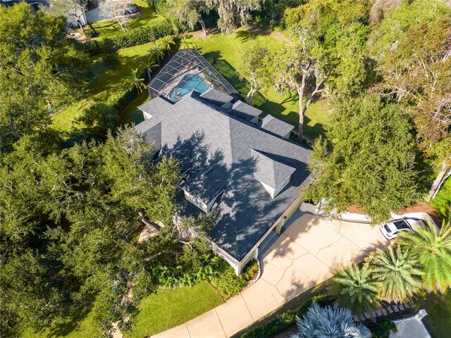 view from above of property