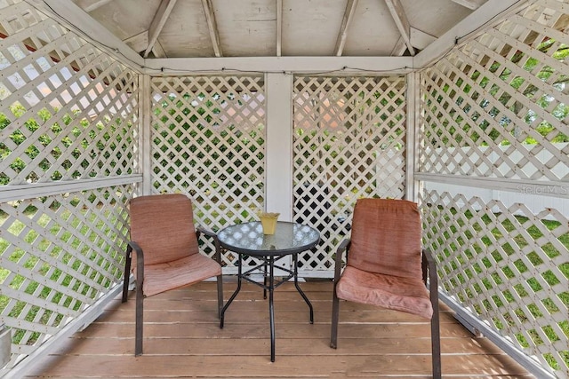 25 Westlawn Pl, Palm Coast, FL 32164 - wooden deck featuring a gazebo