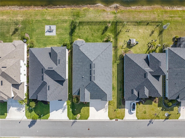 aerial perspective of suburban area