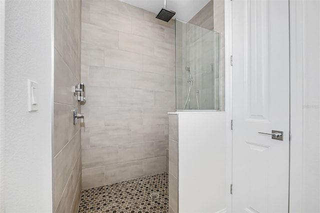 full bathroom with a walk in shower