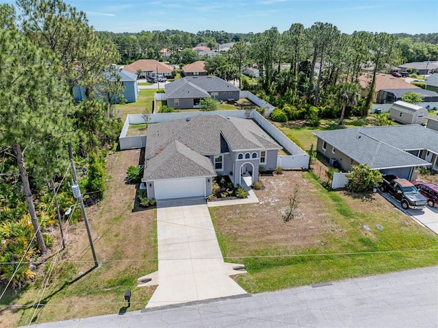 birds eye view of property featuring a residential view
