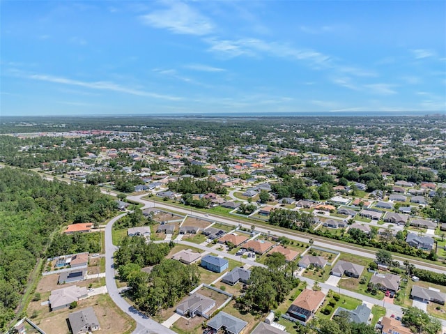 bird's eye view with a residential view