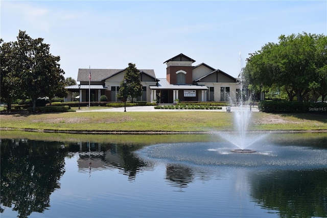 view of water feature