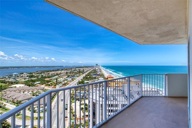 2937 S Atlantic Ave Unit 2001, Daytona Beach, FL 32118 - balcony featuring a water view