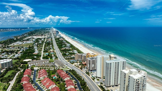 2937 S Atlantic Ave Unit 2001, Daytona Beach, FL 32118 - birds eye view of property with a beach view and a water view