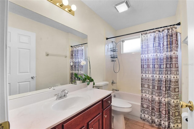 237 N Hidden Tree Dr, Saint Augustine, FL 32086 - full bath with vanity, shower / tub combo, and tile patterned floors
