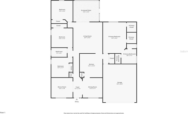 237 N Hidden Tree Dr, Saint Augustine, FL 32086 - view of property floor plan