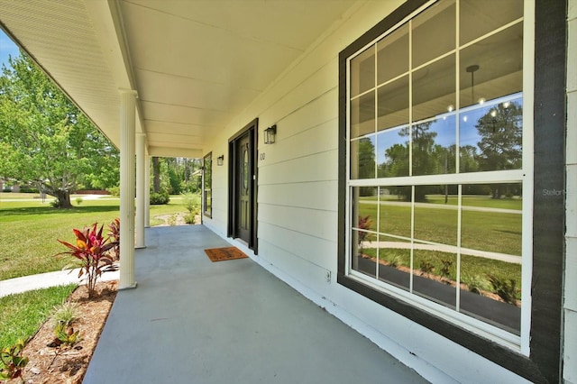view of patio / terrace featuring a porch