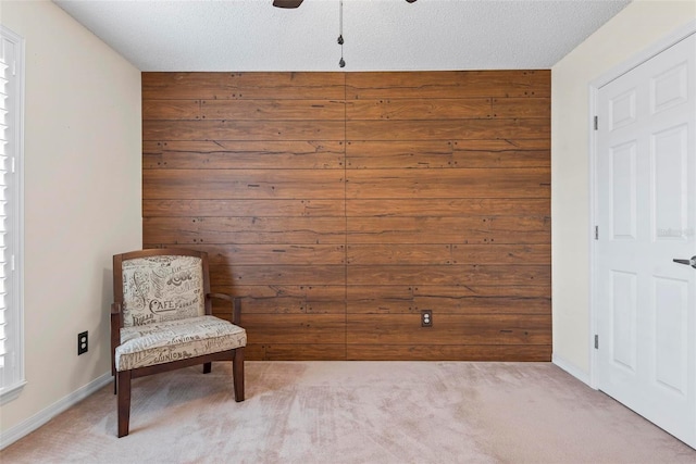 49 Louisiana Dr, Palm Coast, FL 32137 - unfurnished room featuring wooden walls, light carpet, a ceiling fan, and baseboards