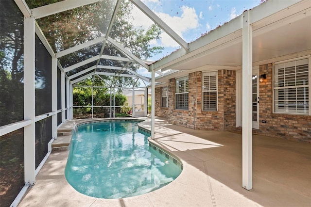 49 Louisiana Dr, Palm Coast, FL 32137 - swimming pool with a patio area and a lanai