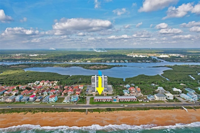 1601 N Ocean Shore Blvd, Flagler Beach, FL 32136 - aerial view of a large body of water