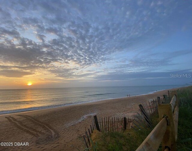 3000 Ocean Shore Blvd Unit 150, Ormond Beach, FL 32176 - property view of water featuring a beach view and fence