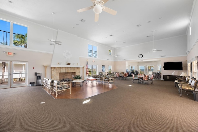 22 San Carlos Dr, Palm Coast, FL 32137 - building lobby with a towering ceiling